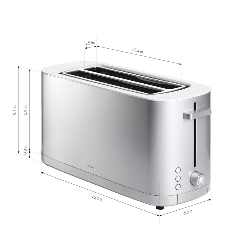Zwilling J.A. Henckels 4 Slice Long Slot Enfinigy Cool Touch Toaster